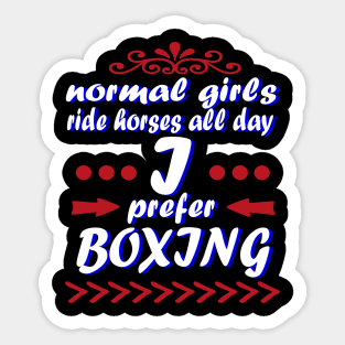 Boxing boxing gloves girl gift sport Sticker